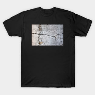 Single crack on a rough concrete texture T-Shirt